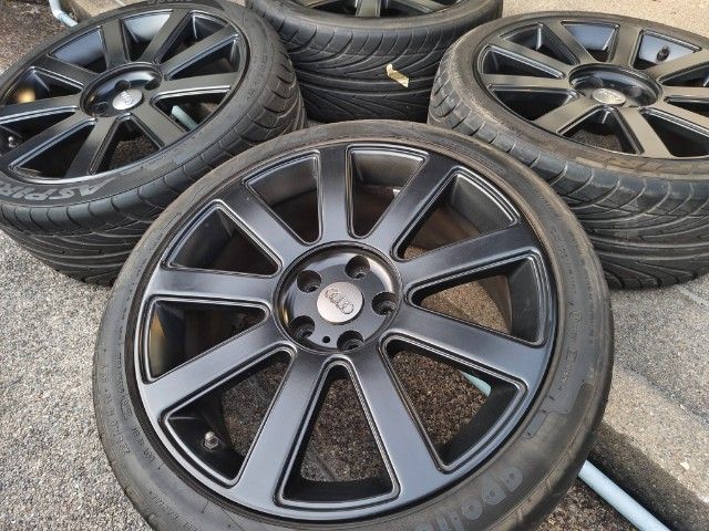 ล้อ Audi RS4 ลาย9ก้าน ขอบ 18 กว้าง8 ออฟ35 สำหรับ Audi A4 B5,B6 A6 C4,C5 และรถรุ่นอื่นๆที่เป็นดุม 5รู112 เปลี่ยนฝากลางตามค่ายรถเท่านั้นถ้าชอบลายนี้ รูปที่ 3