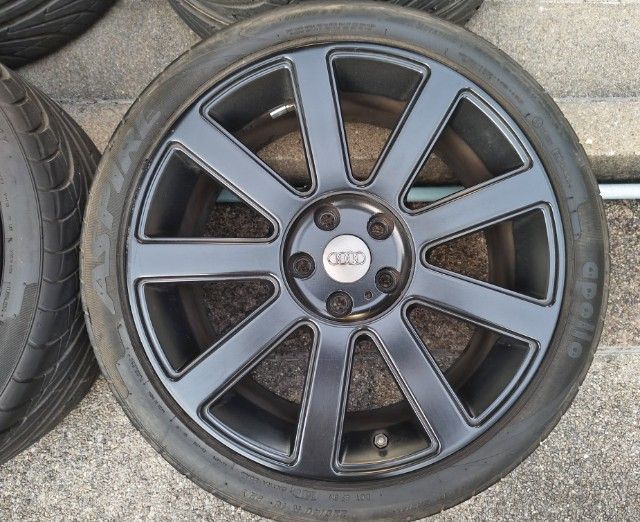 ล้อ Audi RS4 ลาย9ก้าน ขอบ 18 กว้าง8 ออฟ35 สำหรับ Audi A4 B5,B6 A6 C4,C5 และรถรุ่นอื่นๆที่เป็นดุม 5รู112 เปลี่ยนฝากลางตามค่ายรถเท่านั้นถ้าชอบลายนี้ รูปที่ 4