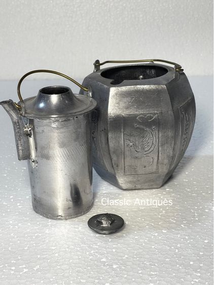 กาน้ำชา หกเหลี่ยม โบราณ เก่าสะสม รูปที่ 10