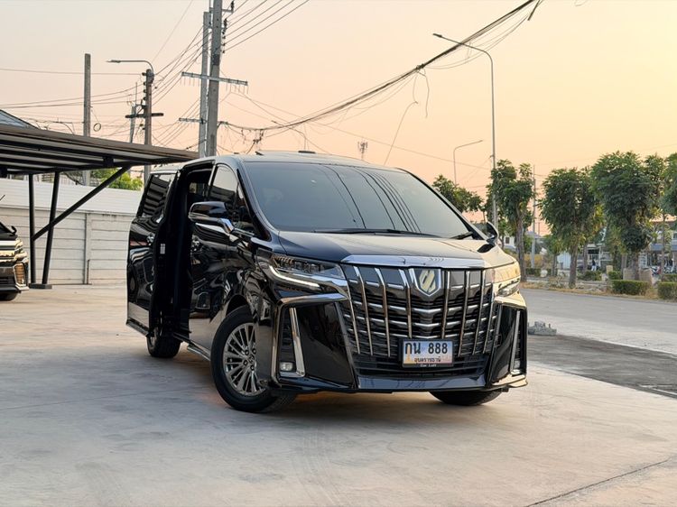 Toyota Alphard 2021 2.5 S Type Gold Van ไฮบริด ไม่ติดแก๊ส เกียร์อัตโนมัติ ดำ รูปที่ 2