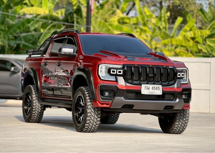 Ford Ranger 2023 2.0 Turbo 4WD Sport Pickup ดีเซล ไม่ติดแก๊ส เกียร์อัตโนมัติ แดง รูปที่ 3