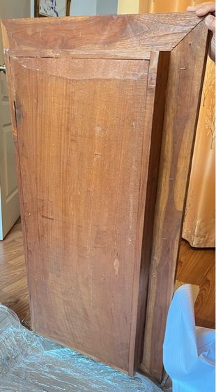 เจ้าแม่กวนอิมไม้สัก แกะสลักพร้อมเก้าอี้ไม้สัก รูปที่ 7