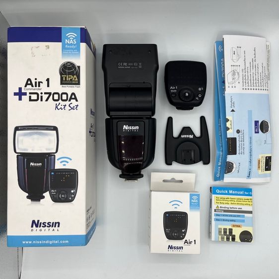 แฟลช Flash Nissin Di700A พร้อม Air 1 Commander for Canon