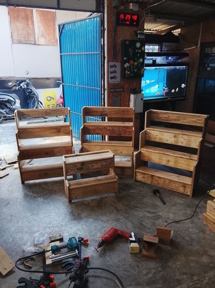 ชั้นไม้วางโหลปลากัด และอื่นๆ รูปที่ 6