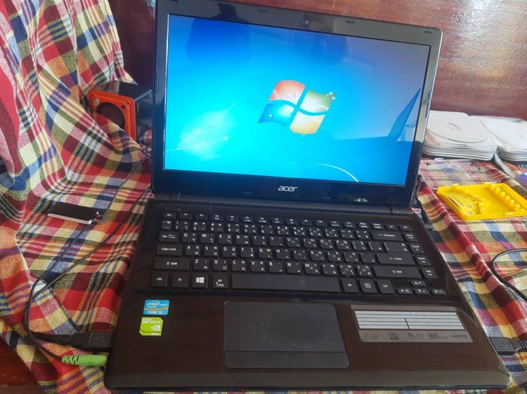 ACER Note book i3 ram4 HDD300 win7 สภาพสวยเดิมเดิมตำหนิแบตเสื่อมและลำโพงเสียงแตก รูปที่ 2