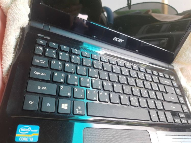 ACER Note book i3 ram4 HDD300 win7 สภาพสวยเดิมเดิมตำหนิแบตเสื่อมและลำโพงเสียงแตก รูปที่ 4