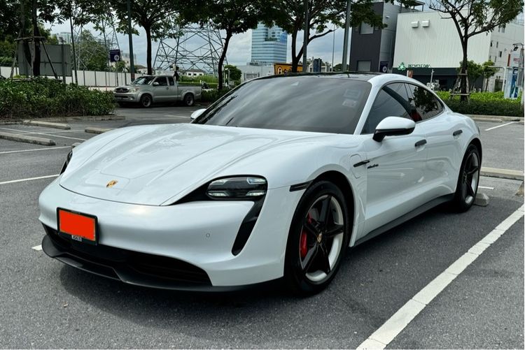 รถ Porsche Taycan 4S 4WD สี ขาว
