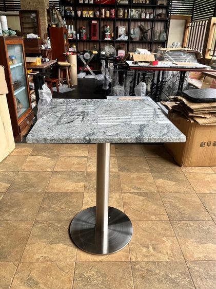  ลดราคาให้กับชาวหาดใหญ่ ขายถูกโต๊ะหินแกรนิตลายขาวดำ แบบกลม และแบบสี่เหลี่ยม สวยขาเหล็กหล่อสูง 72 เซนต์ท็อปกว้าง 60 เซนต์ รูปที่ 2