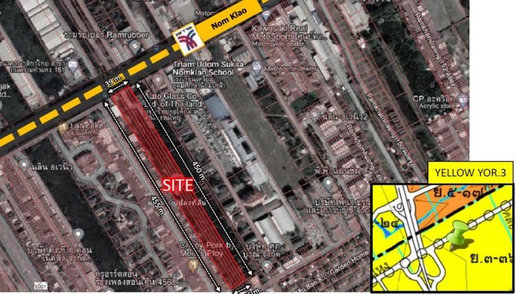 (เจ้าของขายเอง) ขายที่ดิน 10 ไร่ ติดถนนรามคำแหง ใกล้รถไฟฟ้าสายสีส้ม รูปที่ 3