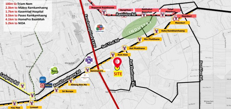 (เจ้าของขายเอง) ขายที่ดิน 10 ไร่ ติดถนนรามคำแหง ใกล้รถไฟฟ้าสายสีส้ม รูปที่ 2