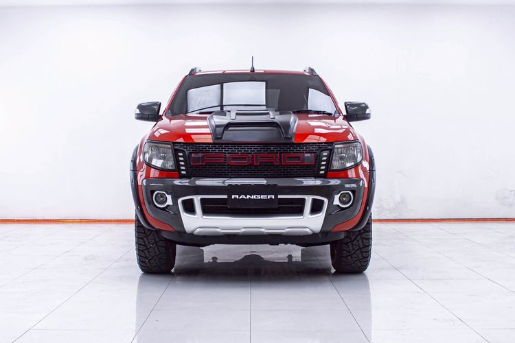 Ford Ranger 2014 3.2 Wildtrak 4WD Pickup ดีเซล ไม่ติดแก๊ส เกียร์อัตโนมัติ ส้ม รูปที่ 4