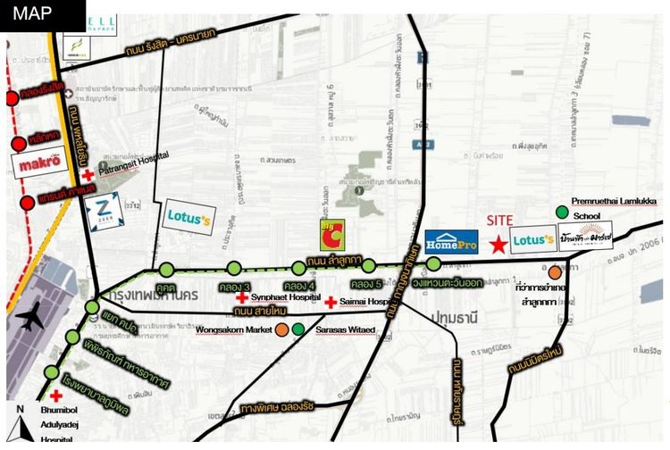 (เจ้าของขายเอง) ขายที่ดิน 36 ไร่ ติดถนนลำลูกกา ใกล้รถไฟฟ้าในอนาคต รูปที่ 2