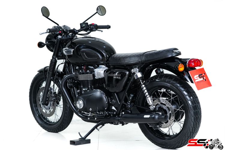 TRIUMPH BONNEVILLE T100 BLACK สีดำ ปี2018 ท่อ Vance hines สภาพสวย รูปที่ 5