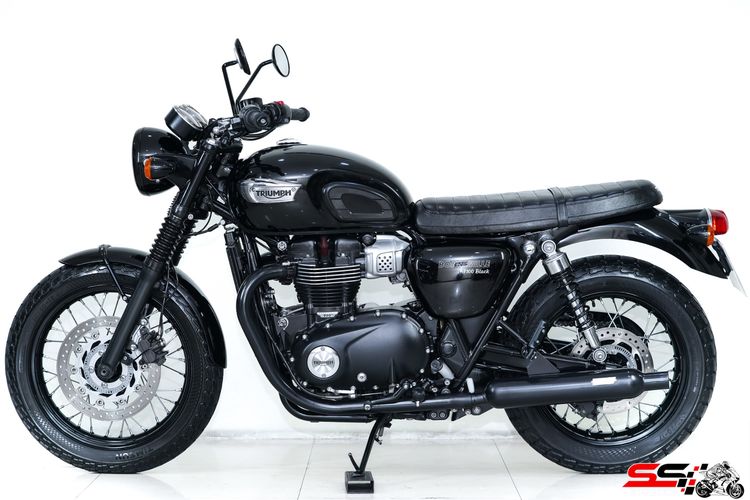 TRIUMPH BONNEVILLE T100 BLACK สีดำ ปี2018 ท่อ Vance hines สภาพสวย รูปที่ 8