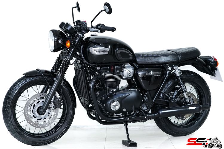 TRIUMPH BONNEVILLE T100 BLACK สีดำ ปี2018 ท่อ Vance hines สภาพสวย รูปที่ 3