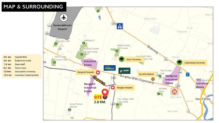 (เจ้าของขายเอง) ขายที่ดิน 26 ไร่ บางบ่อ ถนนหน้าแปลงกว้าง สร้างหมู่บ้านได้ รูปที่ 2