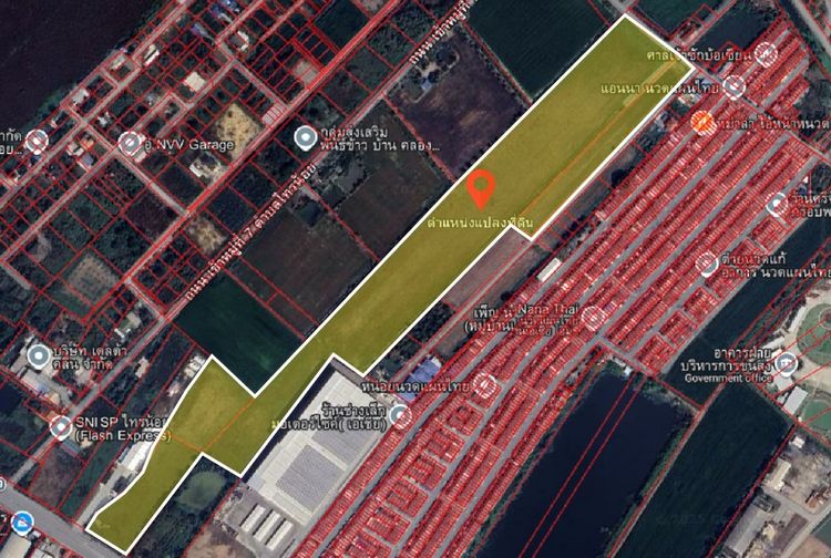 (เจ้าของขายเอง) ขายที่ดิน 46 ไร่ ติดถนนบางกรวย-ไทรน้อย ข้างโกลบอลเฮ้าส์