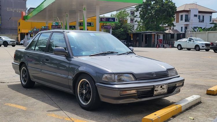 Honda Civic 1991 1.5 EX Sedan เบนซิน ไม่ติดแก๊ส เกียร์อัตโนมัติ เทา รูปที่ 4