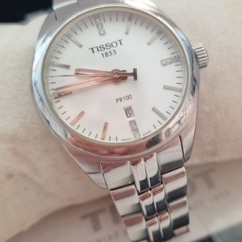 หลักเพชรสวิส(Swiss made) นาฬิกา tisso Lady PR 100 หลักเพชรแท้ ครบยกกล่อง ออกห้าง เกือบ 20,000 บาท ส่งต่อราคาเบาๆ 6,500 บาทครับ ได้นาฬิกาสวิสแท้ๆ รูปที่ 6