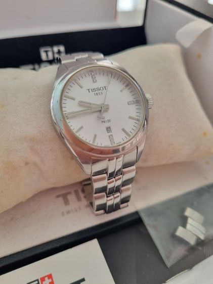 หลักเพชรสวิส(Swiss made) นาฬิกา tisso Lady PR 100 หลักเพชรแท้ ครบยกกล่อง ออกห้าง เกือบ 20,000 บาท ส่งต่อราคาเบาๆ 6,500 บาทครับ ได้นาฬิกาสวิสแท้ๆ รูปที่ 10