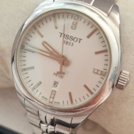 หลักเพชรสวิส(Swiss made) นาฬิกา tisso Lady PR 100 หลักเพชรแท้ ครบยกกล่อง ออกห้าง เกือบ 20,000 บาท ส่งต่อราคาเบาๆ 6,500 บาทครับ ได้นาฬิกาสวิสแท้ๆ รูปที่ 9