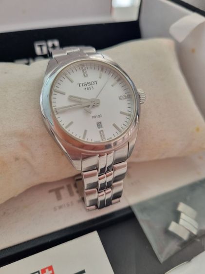 หลักเพชรสวิส(Swiss made) นาฬิกา tisso Lady PR 100 หลักเพชรแท้ ครบยกกล่อง ออกห้าง เกือบ 20,000 บาท ส่งต่อราคาเบาๆ 6,500 บาทครับ ได้นาฬิกาสวิสแท้ๆ รูปที่ 15