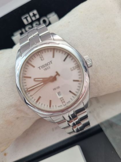 หลักเพชรสวิส(Swiss made) นาฬิกา tisso Lady PR 100 หลักเพชรแท้ ครบยกกล่อง ออกห้าง เกือบ 20,000 บาท ส่งต่อราคาเบาๆ 6,500 บาทครับ ได้นาฬิกาสวิสแท้ๆ รูปที่ 14