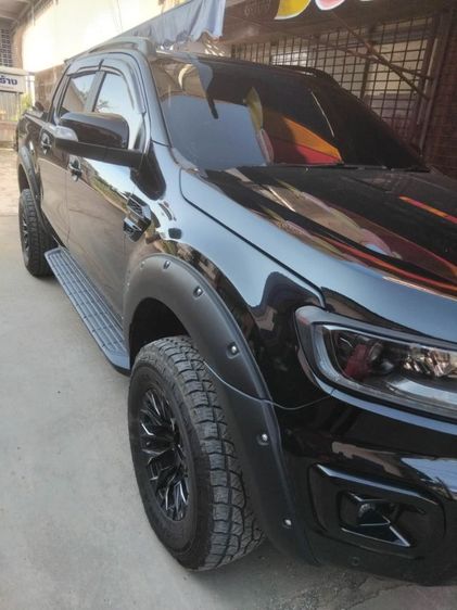Ford Ranger 2022 2.0 Hi-Rider Wildtrak Pickup ดีเซล ไม่ติดแก๊ส เกียร์อัตโนมัติ ดำ รูปที่ 2