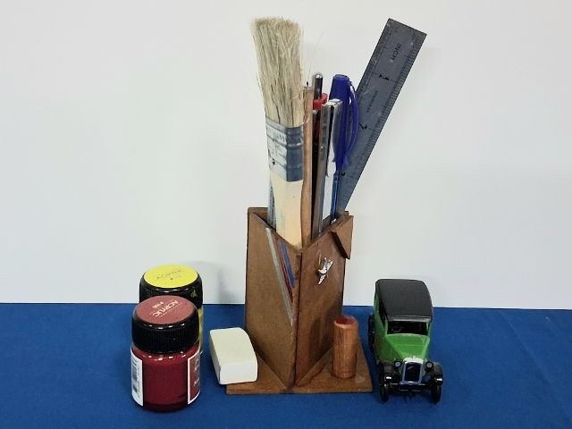 กล่องใส่เครื่องเขียน ปากกา ดินสอ ไม้บรรทัด กรรไกร คัตเตอร์  รุ่น Bx-1 รูปที่ 5