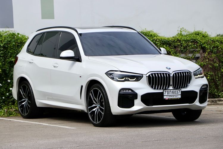 BMW X5 2019 3.0 xDrive30d M Sport 4WD Utility-car ดีเซล ไม่ติดแก๊ส เกียร์อัตโนมัติ ขาว รูปที่ 3