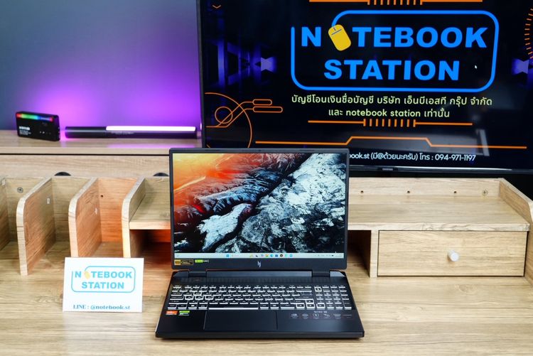 Acer Nitro 16 Ryzen7-7840HS RTX4050(6GB) Ram16 SSD512 จอ16 WUXGA 165Hz เกมมิ่งสเปคสูง คีย์บอร์ดไฟRGB เครื่องพร้อมใช้งาน  รูปที่ 2