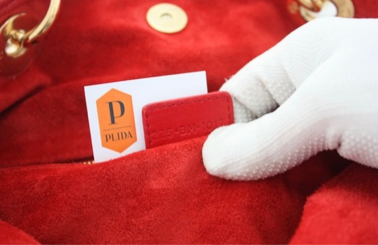 Dior Soft Woven Medium Red Tote 1017  รูปที่ 11