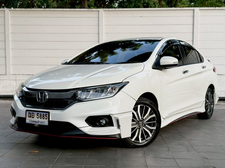 Honda City 2019 1.5 Sv i-VTEC Sedan เบนซิน ไม่ติดแก๊ส เกียร์อัตโนมัติ ขาว รูปที่ 3