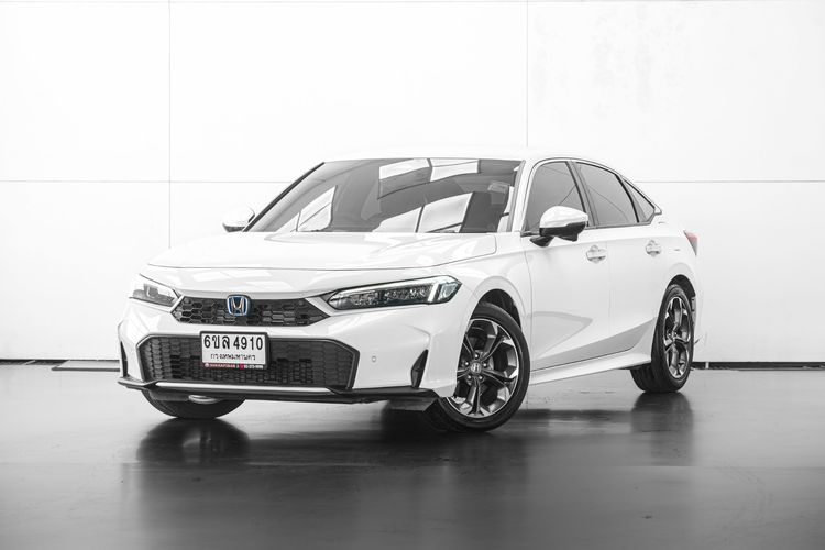 Honda Civic 2025 2.0 eHEV EL+ Sedan ไฮบริด ไม่ติดแก๊ส เกียร์อัตโนมัติ ขาว รูปที่ 2