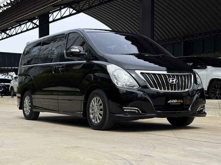 Hyundai H-1  2018 2.5 Elite Utility-car ดีเซล ไม่ติดแก๊ส เกียร์อัตโนมัติ ดำ รูปที่ 3