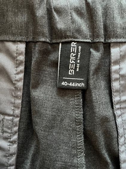 กางเกงสแล็คสีเทาเข้มยืดได้ BERRER ไซส์ XL เอว 40-44 นิ้ว (มือหนึ่ง) รูปที่ 4