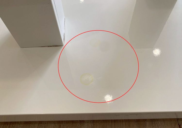 โต๊ะกลาง ท็อปกระจก ขาสเเตนเลส สีขาว รูปที่ 9