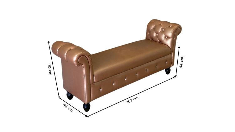 เก้าอี้อาร์มแชร์ ขาไม้ เบาะหนัง ดึงกระดุม สีโรสโกลด์ รูปที่ 10