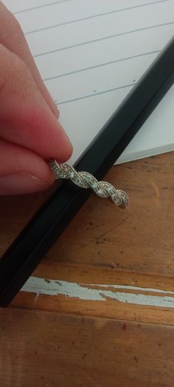 แหวนลายเพชรสีฟ้าอ่อน รูปที่ 3