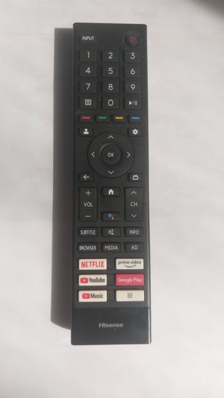 ขาย รีโมท Hisense Smart TV มีระบบสั่งการด้วยเสียง รุ่น43A6500H สภาพดีมาก ราคา รวมจัดส่ง