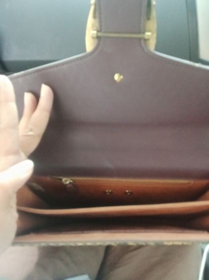 กระเป๋าสะพายหนังแท้ มีเกล็ด ทรงวินเทจสภาพปิ้ง รูปที่ 3