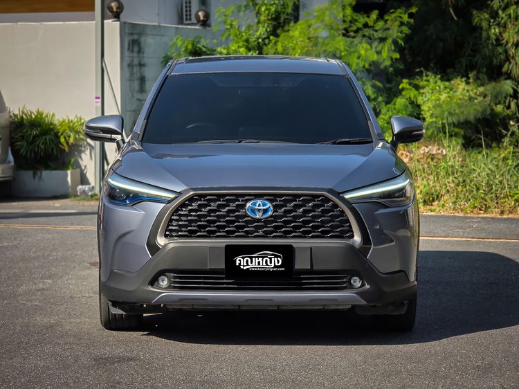 Toyota Corolla Cross 2021 1.8 Hybrid Premium Utility-car ไฮบริด ไม่ติดแก๊ส เกียร์อัตโนมัติ เทา รูปที่ 3