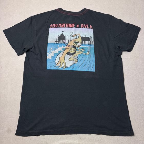 เสื้อยืด RVCA x Toy Machine Size SM รูปที่ 2