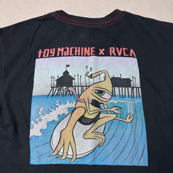 เสื้อยืด RVCA x Toy Machine Size SM