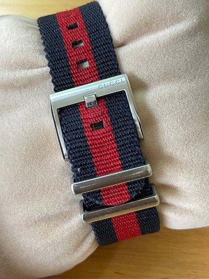 GUCCI GG2570 Blue Dial 41 mm Blue and Red Nylon Watch YA142303 รูปที่ 6