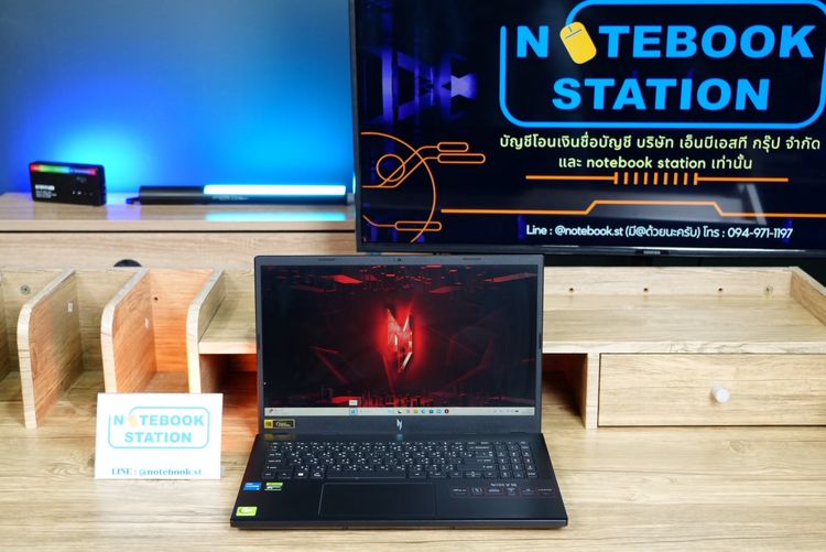 Acer Nitro V 15 i5-13420H RTX-3050(6GB) Ram16 SSD512 จอ15.6 FHD 165Hz จอภาพสวย สเปคเกมมิ่งรุ่นใหม่ ดีไซน์ฝาหลังสุดเท่ เครื่องพร้อมใช้งานประก รูปที่ 2