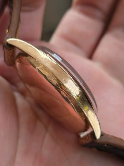 Rare Vintage Chronographe Suisse Antimagnetique Black Dial 18k Rose Gold  ฟังชั่นท๊อป จับเวลาได้ 45นาที ต่างจากรุ่นวินเทจปกติ รูปที่ 8