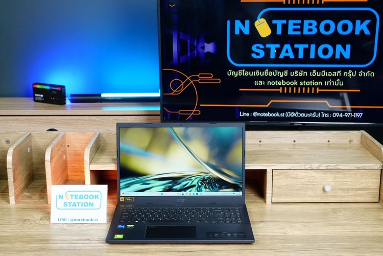 Acer Aspire 7 i5-1240P Ram16 GTX1650(4GB) SSD512 จอ15.6 FHD 144Hz สเปคมีการ์ดจอแยก มีไฟใต้คีย์บอร์ด เครื่องพร้อมใช้งาน ขายเพียง 11,990.- รูปที่ 2