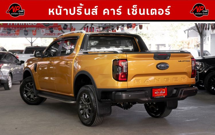 Ford Ranger 2023 2.0 Turbo Hi-Rider Wildtrak Pickup ดีเซล ไม่ติดแก๊ส เกียร์อัตโนมัติ ส้ม รูปที่ 4