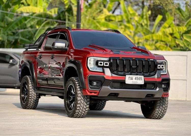 Ford Ranger 2023 2.0 Turbo 4WD Sport Pickup ดีเซล ไม่ติดแก๊ส เกียร์อัตโนมัติ แดง รูปที่ 2